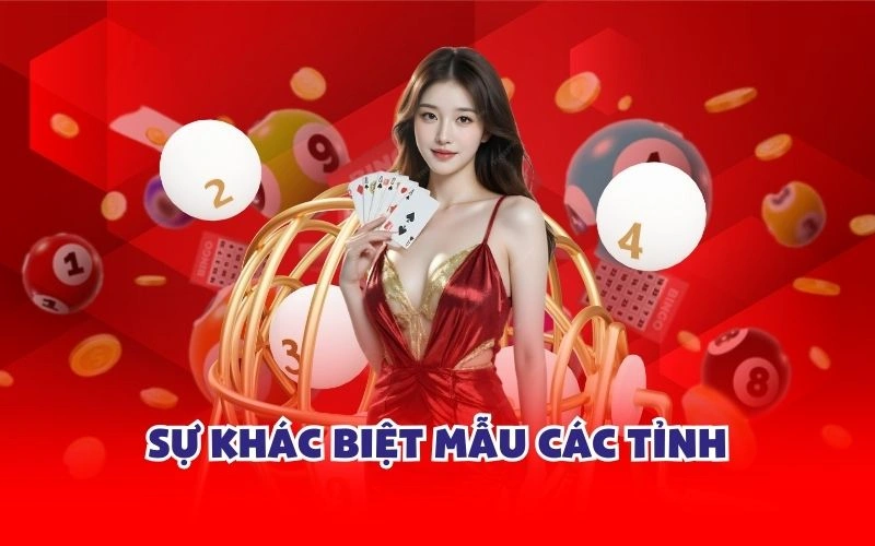 Sự khác biệt mẫu các tỉnh